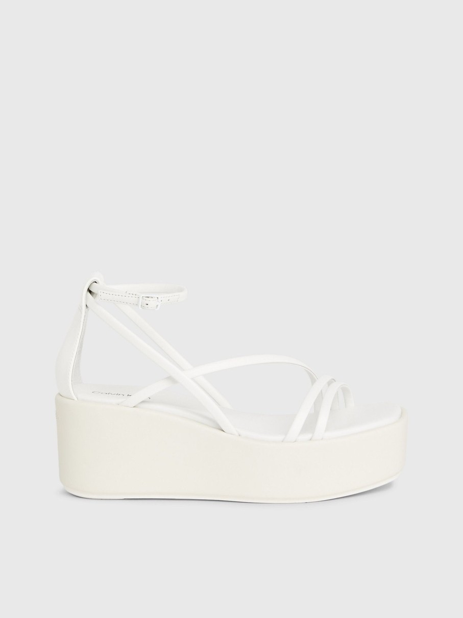 Schuhe Munich Shoebar | Plateau Wedge Sandal White