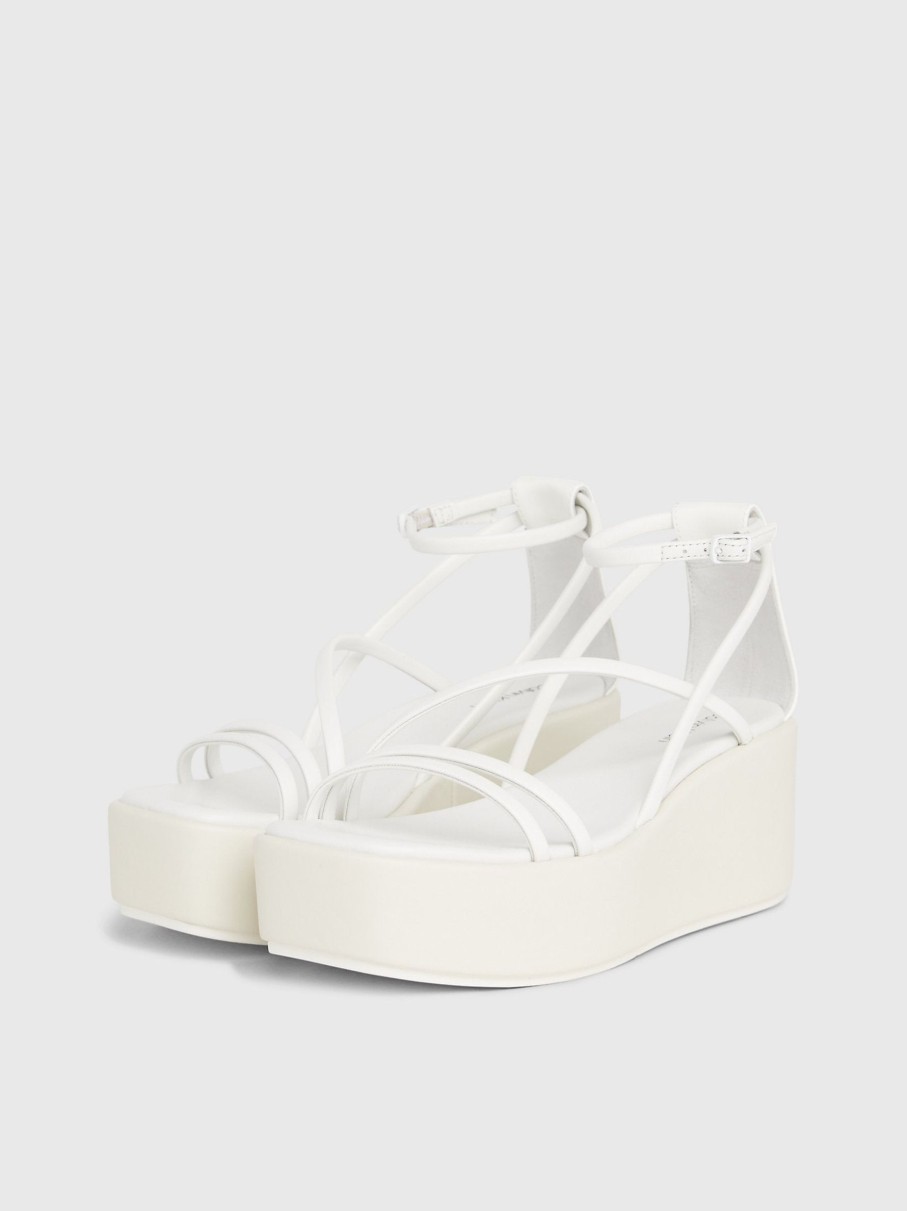 Schuhe Munich Shoebar | Plateau Wedge Sandal White