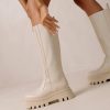 Schuhe Munich Shoebar | Go Getter Ivory Cream Leather Boot