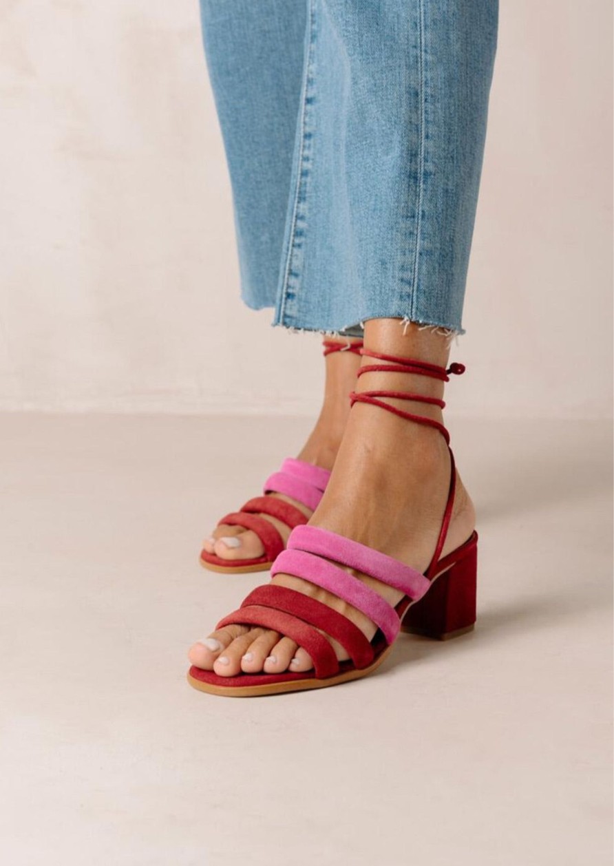 Schuhe Munich Shoebar | Letizia Sandal Lipstick Red Magenta