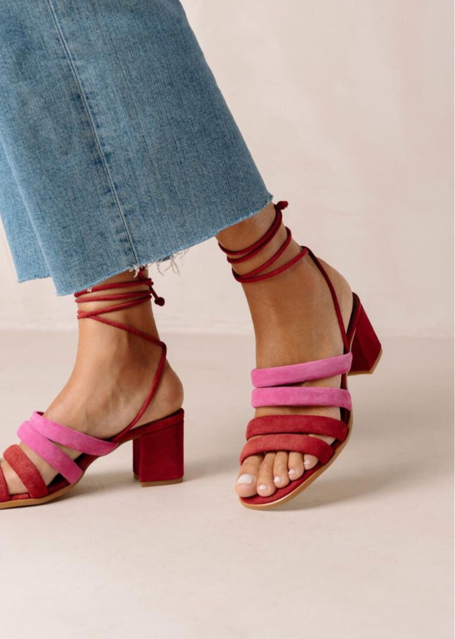 Schuhe Munich Shoebar | Letizia Sandal Lipstick Red Magenta