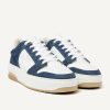 Schuhe Munich Shoebar | Basket Court Denim White Sneaker