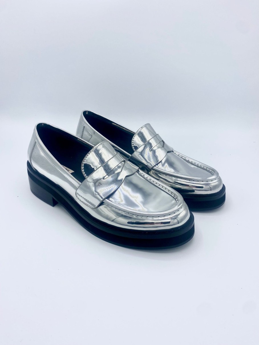 Schuhe Munich Shoebar | Jaya Loafers Silver Mirror