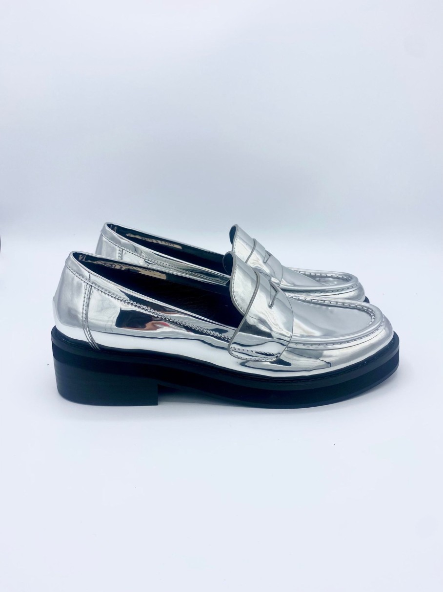 Schuhe Munich Shoebar | Jaya Loafers Silver Mirror